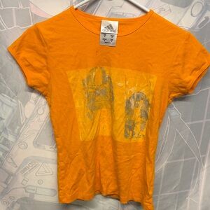 CRYSTAL CASTLES Adidas Vibrant Orange Tee with Graphic